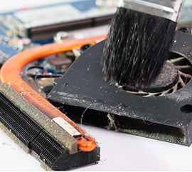 stop surchauffe et bruit sur pc portable depoussierage et pate thermique