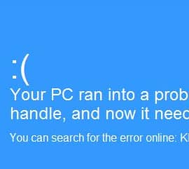 bsod ecran bleu de la mort bug reparation